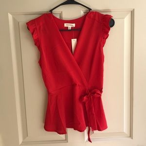 NWT!!! Red rap around tank top